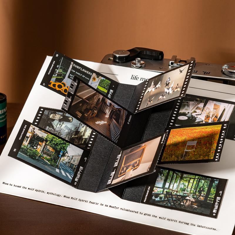 Long Strip Movie Film Theme Sticker Landscape Stickers Hand Account Collage For Photo Frame Calendar Boxes Scrapbook Decoration