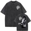 King of Pop Michael Jackson Bad World Tour T Shirts  Women Casual Loose Oversized T-shirts Hip Hop 90s Vintage Washed T-shirt