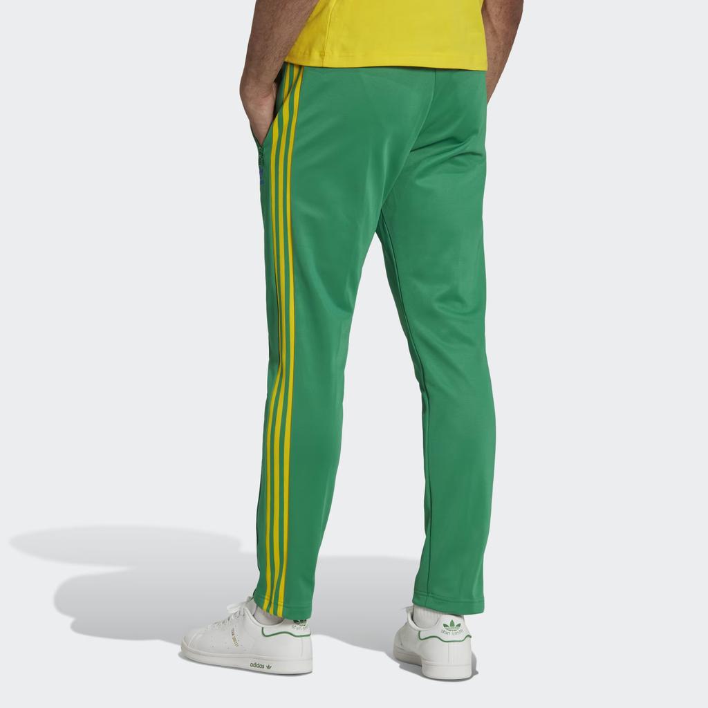 adidas Beckenbauer Track Pants Team Green/Team Yellow/Bold Blue Men Streetwear HK7404