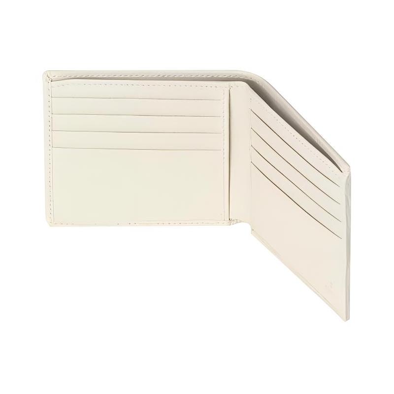 Gucci Ophidia aged old flower logo striped webbing classic recommendation canvas and leather short wallet wallet men's ebony color and white