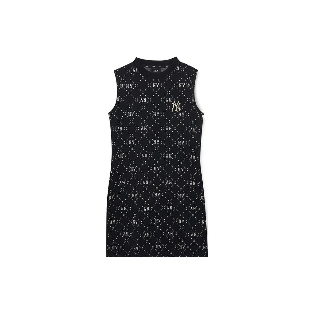 New MLB Sleeveless Dress Women's Black 3FOPM0333-50BKS
