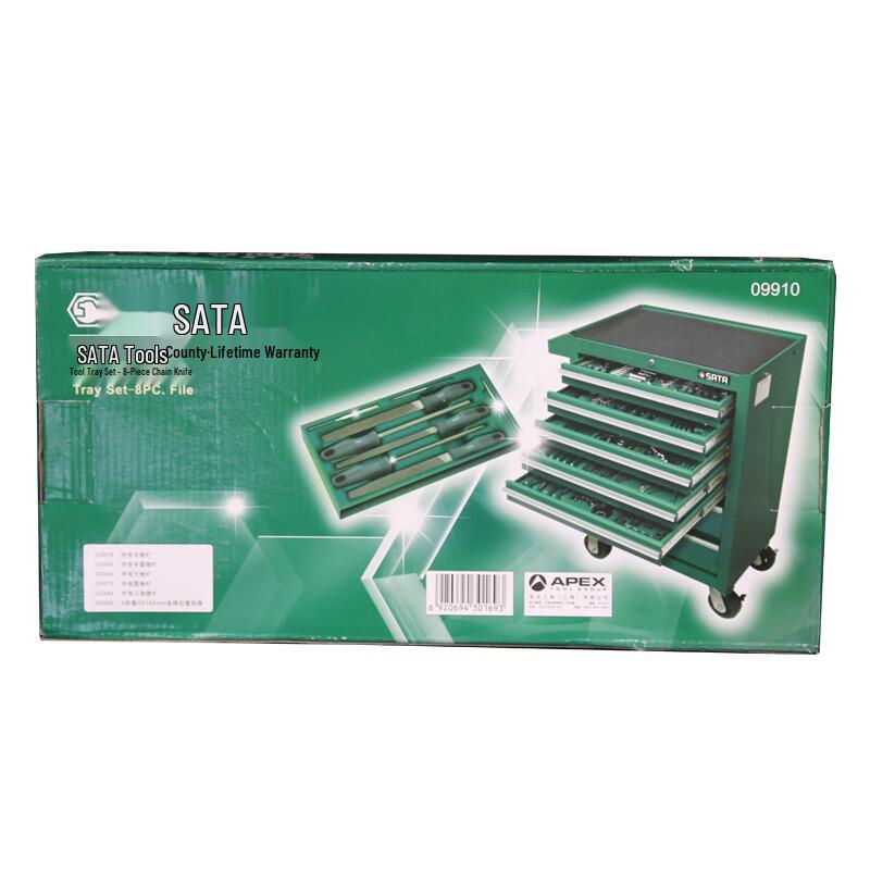 SATA 09910 8-Piece File Tool Tray Set