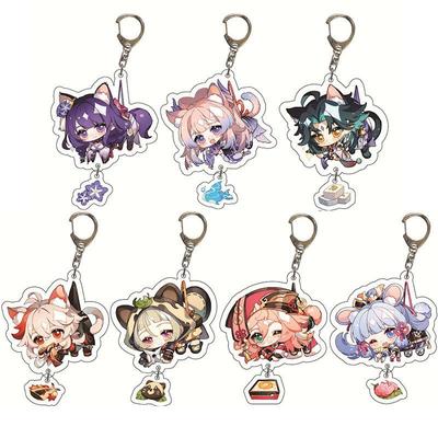 GENSHIN IMPACT Wanderer Kaveh Lyney Dottore Freminet Cosplay Accessories Anime Game Badge Keychain Pendant Cartoon Costume Prop