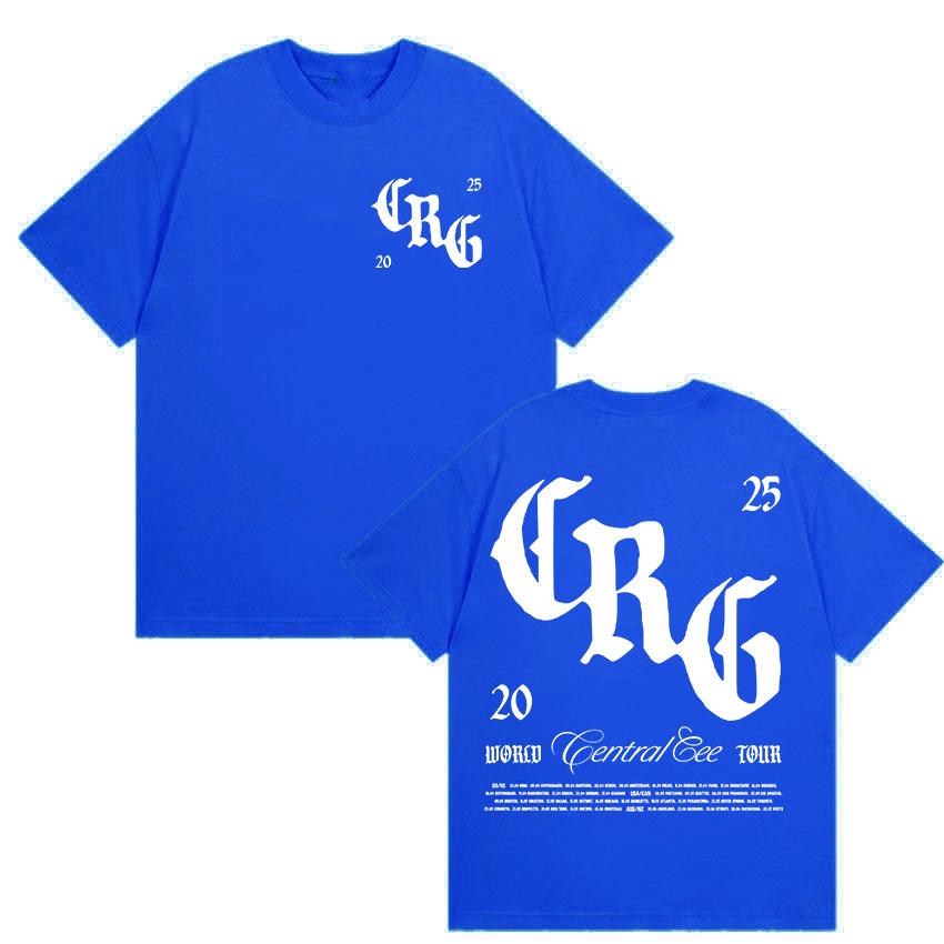 Rapper Central Cee CAN'T RUSH GREATNESS Tour Album 2025 Merch T Shirts Men Women High Quality Fashion Oversized Cotton T Shirt