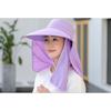 Women Summer Simple Large Brim Anti-UV Beach Cap