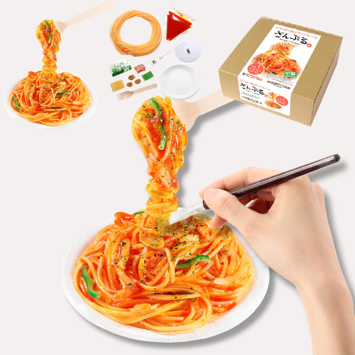

Original Food Sample Shop DIY Food Sample Kit Run Spaghetti Made with Safe Materials for Liftable Replica Free Craft [Official] Sample Vol. 1
