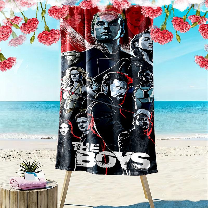 Bendy and the Ink Machine Print Beach Towel, Large Soft Quick Dry Towel for Beach Camping Swimming
