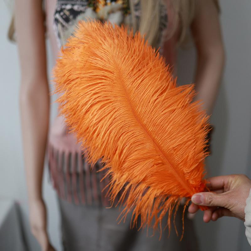 Ostrich Feathers 30-35Cm Wedding Road Guide Table Flower Ornament Ostrich Hair Decorative Clothing Accessories Diy