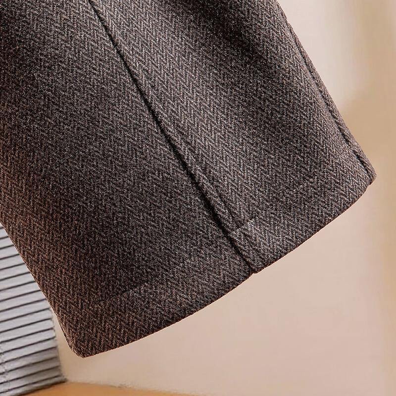 Women's Wool Blend Colorblock Drawstring Wide-Leg Casual Pants