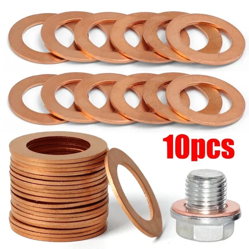 M14 Copper Sealing Washer Car Flat Seal Ring Gasket Washers 94109-14000941 09-14000 for  Honda Civic 1996-2018  CR-V 2007-2017