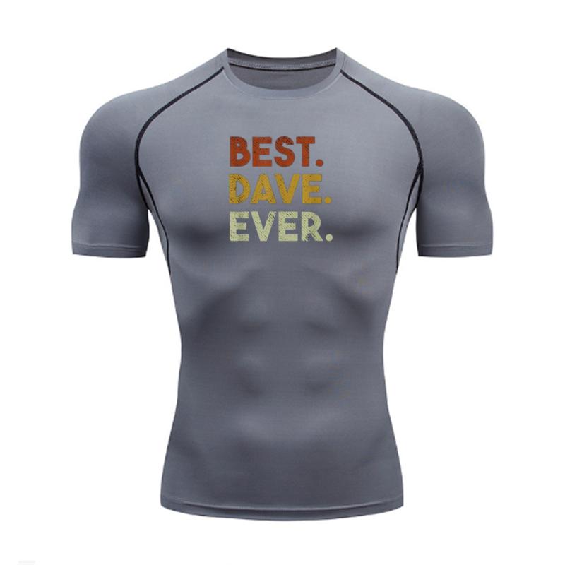 Men Compression T-Shirt for Fitness Running Fashion Sports Quick-Dry Breathable Casual Short Sleeves Fit for Absorbing Summer Workouts S серый
