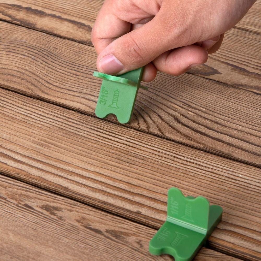 4Pcs 4 Thicknesses Deck Board Spacers Green Deck Spacers Assorted  Composite Decking