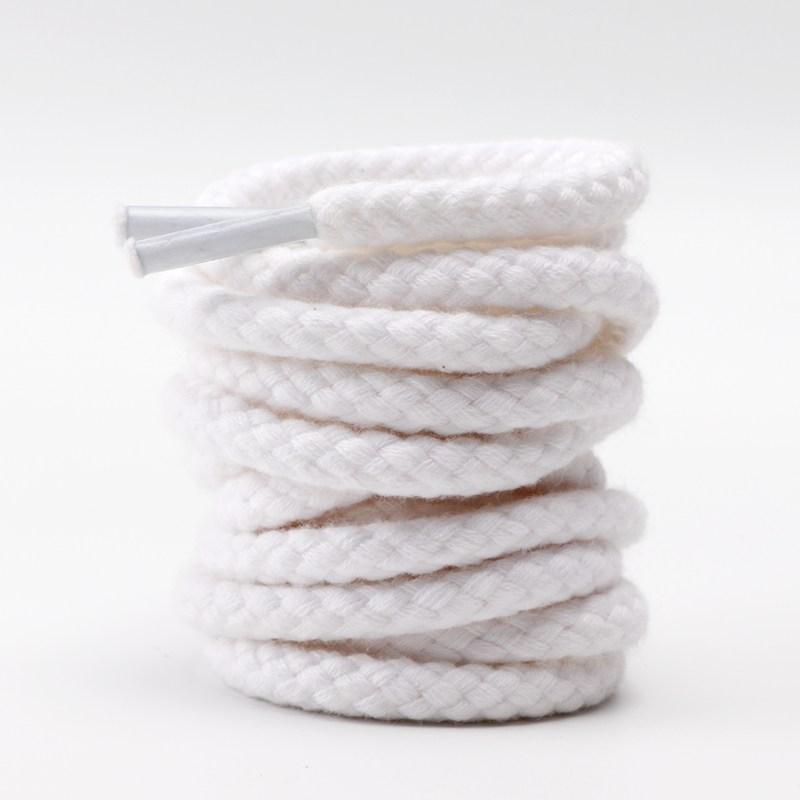 Linen Cotton Shoe laces 7mm Bold Round Shoelaces for Sneakers Laces Shoes Boot Shoelace Round Shoestrings 100/120/140/160/180CM