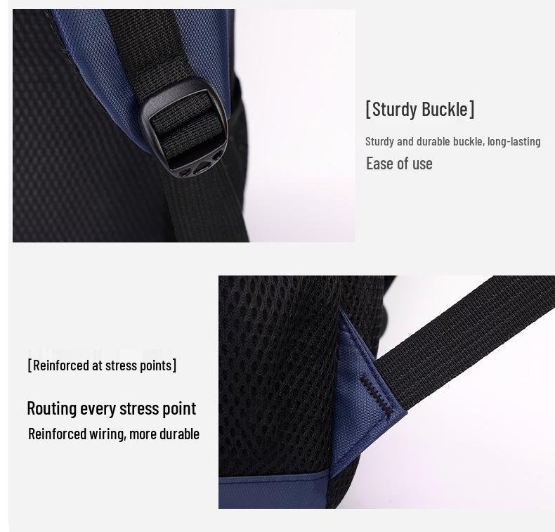 Men's Business Backpack - Simple, Solid Color, Daily Commute or Student Laptop Bag