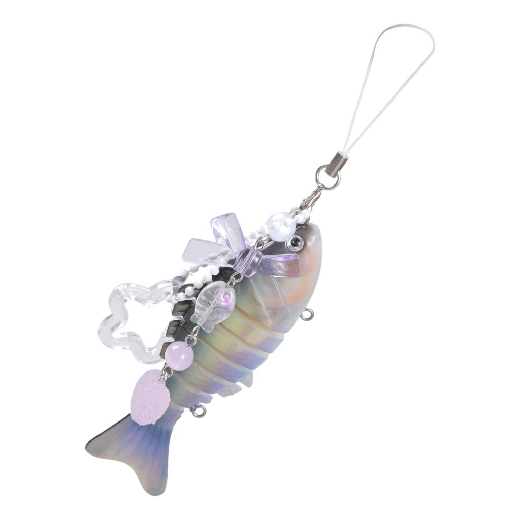 Realistic Fish and Star Shaped Mobile Phone Lanyard Handmade Keychain Pendant Mobile Accessories for Men and Women