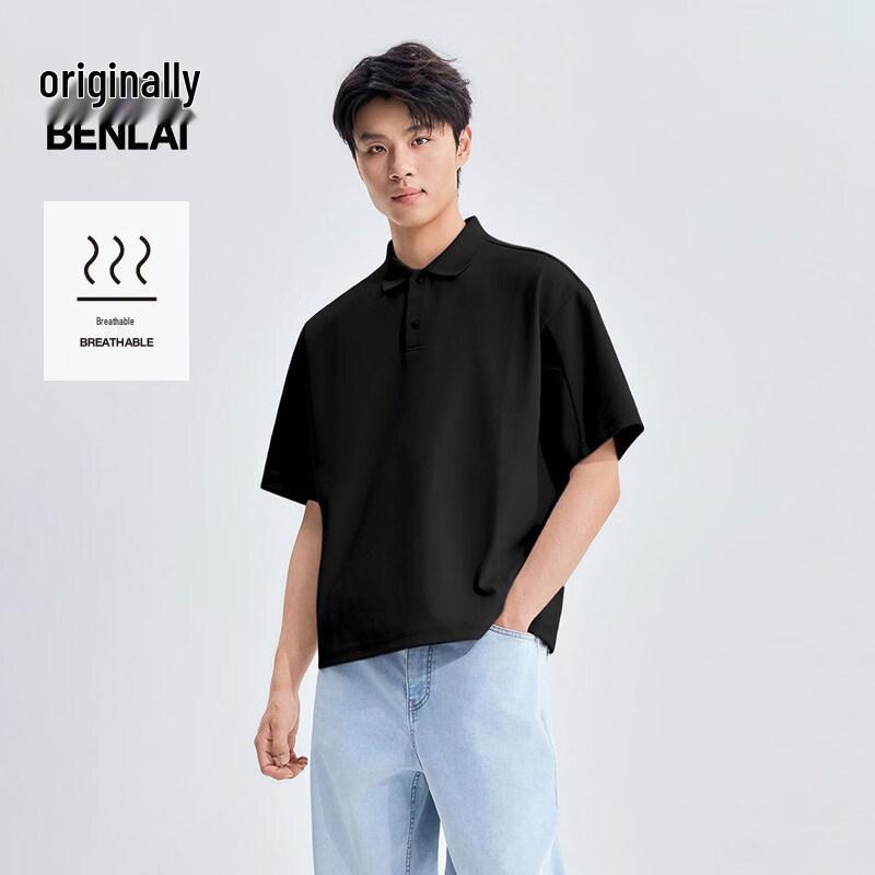 Benlai Men s 2026 Summer Loose Fit Knit Polo T-Shirt BRL460022 XL
