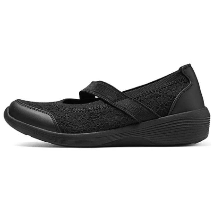 Skechers Modern Comfort Fabric Synthetic Leather Comfortable Shock Absorbing Durable Lightweight Low Top Casual Shoes Women sneaker Black 158763-BBK 35