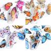 Design 20Pcs Butterfly Nail Art Sticker Starry Sky Transfer Decal Manicure Decor