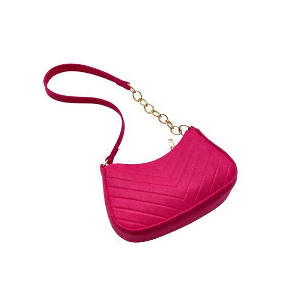 Women Felt Underarm Bag Fashion Shoulder Bag Stylish Top Handle Bag Quilted Handbag Stylish Hobo Bag for Shopping Dating Commuting