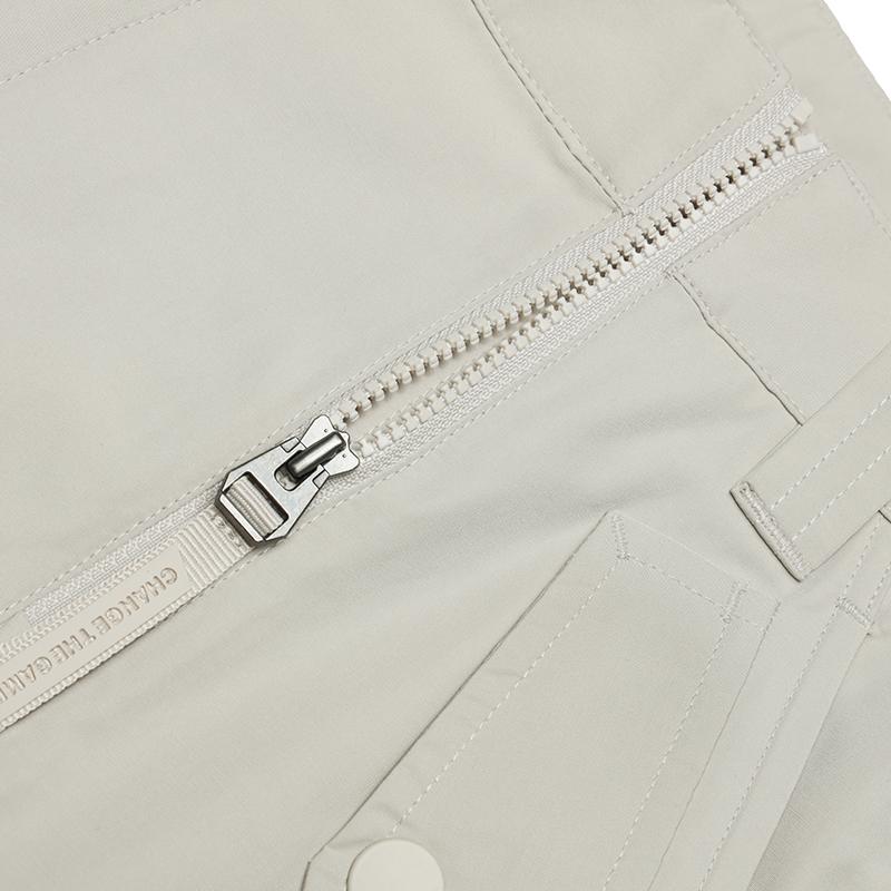 Fila Fusion Inline Loose Fit Multi-Pocket Woven Trousers Casual Pants Women bottoms Feather-Gray T11W421804FGY