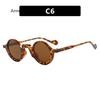 New Retro Small Round Punk Women Sunglasses Fashion Green Shades UV400 Trending Men Leopard Sun Glasses lentes de sol hombre