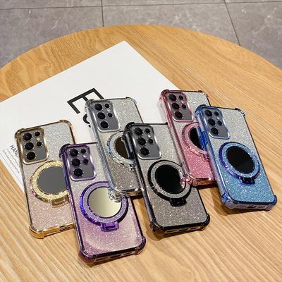 Stoßfeste Halterung Ring Spiegel Handyhülle Für Samsung Galaxy Note 20 S25 S24 S23 S22 S21 S20 FE Ultra Plus A06 A16 A36 5G Hülle