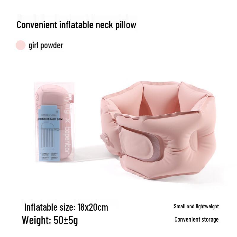 DAXTE Press-Inflate Travel Pillow