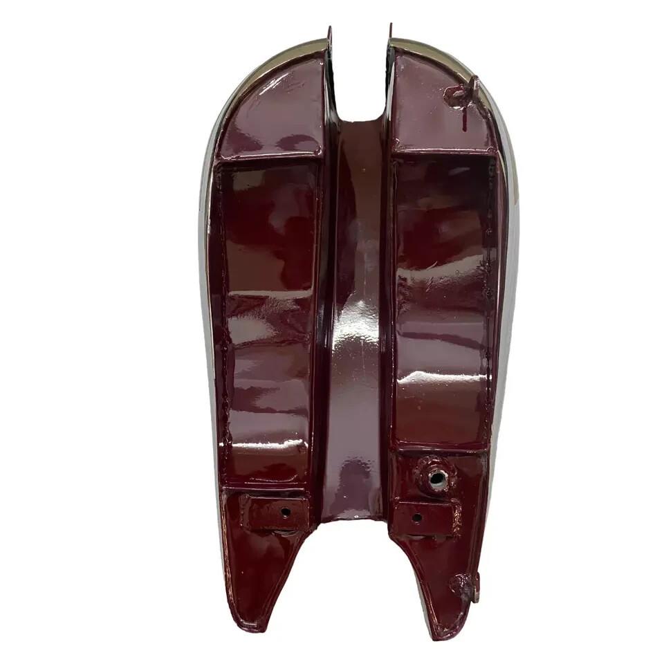BSA B31 MAROON PAINTED ALUMINIUM POLISHED GAS FUEL PETROL TANK |Fit For