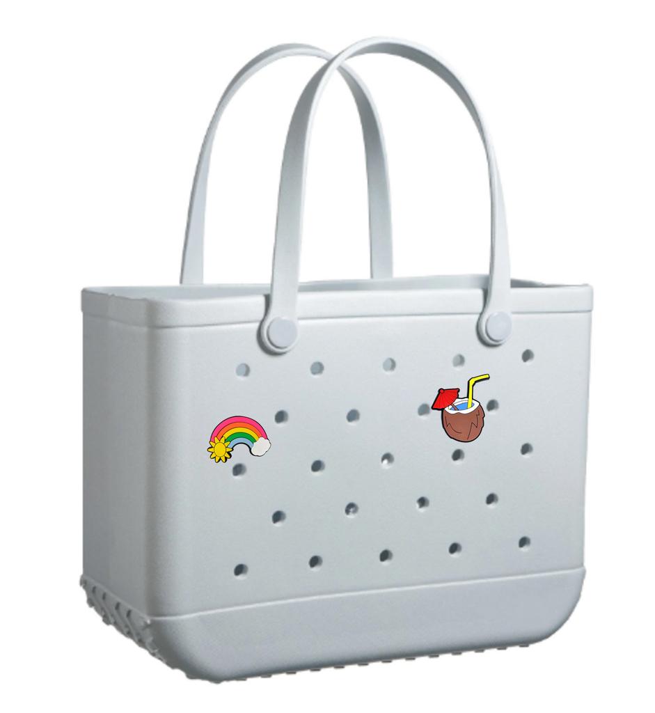 Hole Bag Travel Outdoor Wear-resistant Beach Bag With Stickers