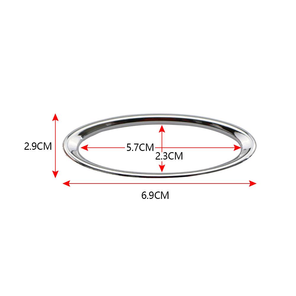 ABS Carbon Steering Wheel Logo Circle Trim Sticker for Ford Focus 3 Mk3 2012-14 Kuga Escape 13-15 C-MAX 11-17 Grand C-MAX 11-14