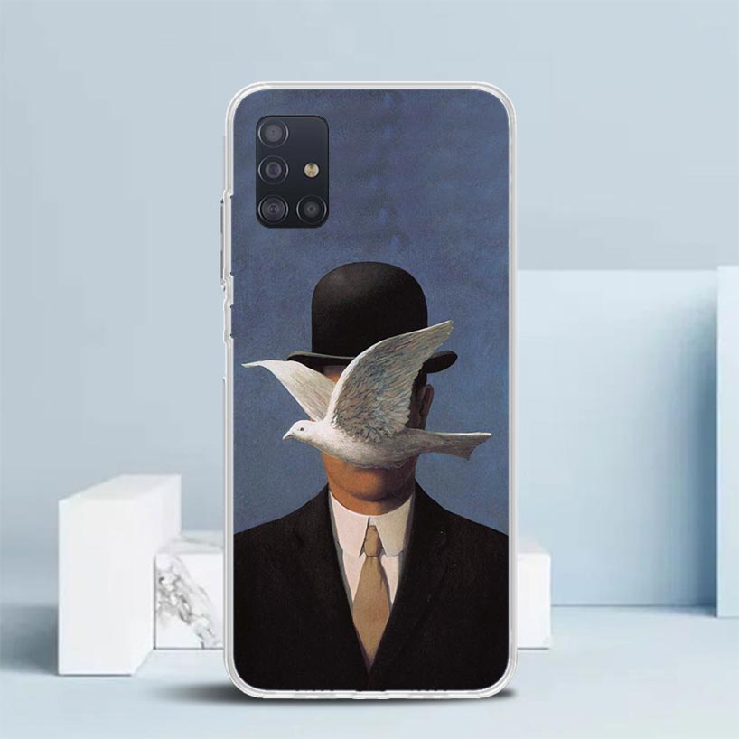 Rene Magritte Art Phone Case For Samsung Galaxy A52 A32 A22 A12 A51 A50S A30S A10S Note 20 Ultra 10 S10 Plus A31 A20 A71 A72 Gal