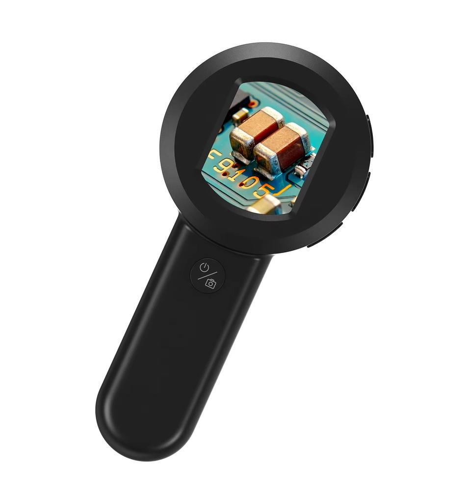 Handheld Hd Digital Microscope 50x Reading Loupe With 8 Led Light Rechargeable 2 Lighting Modes For Educational Science Kit Toys