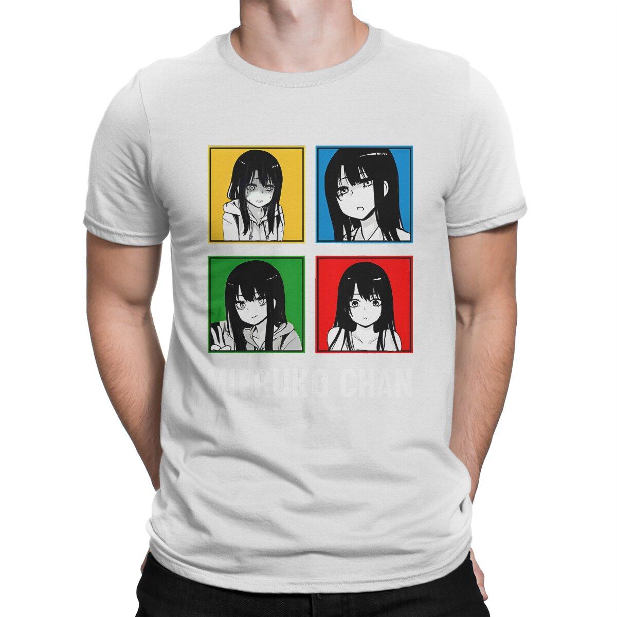 Мико Йоцуя Гонг Гечжао Манс Футболка Миеруко-тян Хоррор Аниме Круглый Вырез Короткий Рукав Ткань Футболка Юмор Высокое Качество День Рождения S