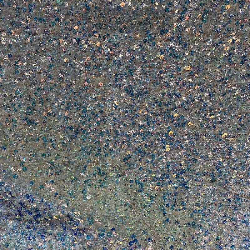 Barevná lesklá flitrová látka Olejově lesklá tylová látka Materiál na svatební šaty Různé styly Domácí flitrová látka Ozdoba oblečení