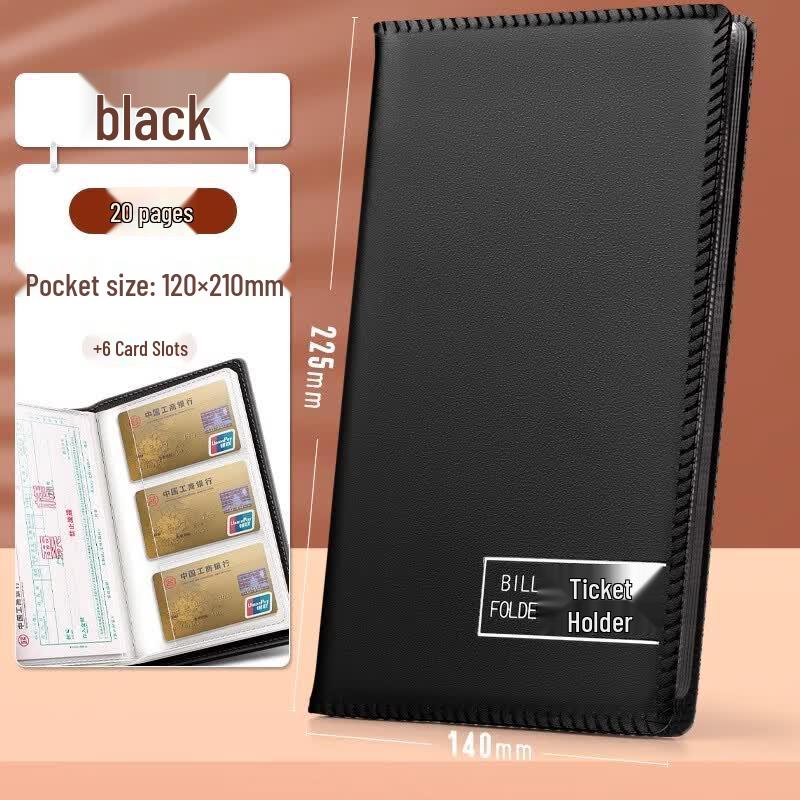 PU Leather Business Document Organizer