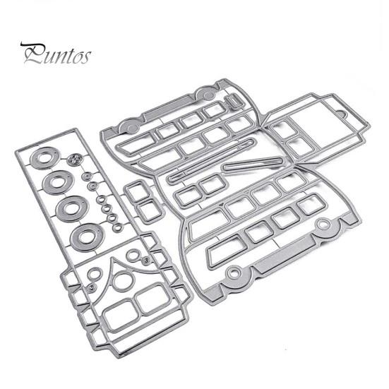 

Автобус воздушные шары металлический штамп DIY скрапбук бумажные карты фото трафарет плесень