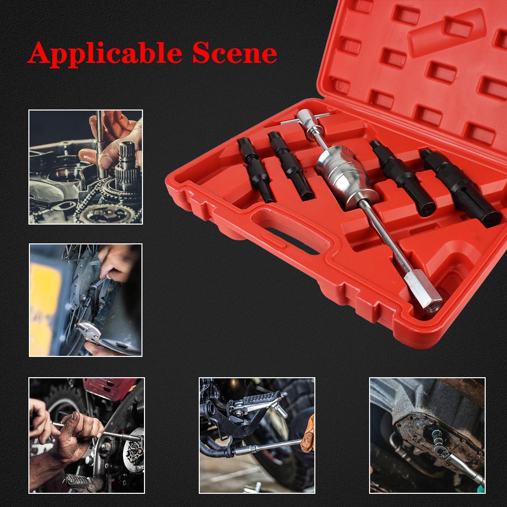 Armature Bearing Pullers Gear Puller Blind Hole Bearing Extractor Car Bearing Removal Tools Disassembly Kit Car-styling 5Pcs/set