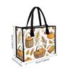 Autumn Pumpkin Corn Print Tote Bag Fashion Casual Large Capacity Handbag For Daily Outdoor Use