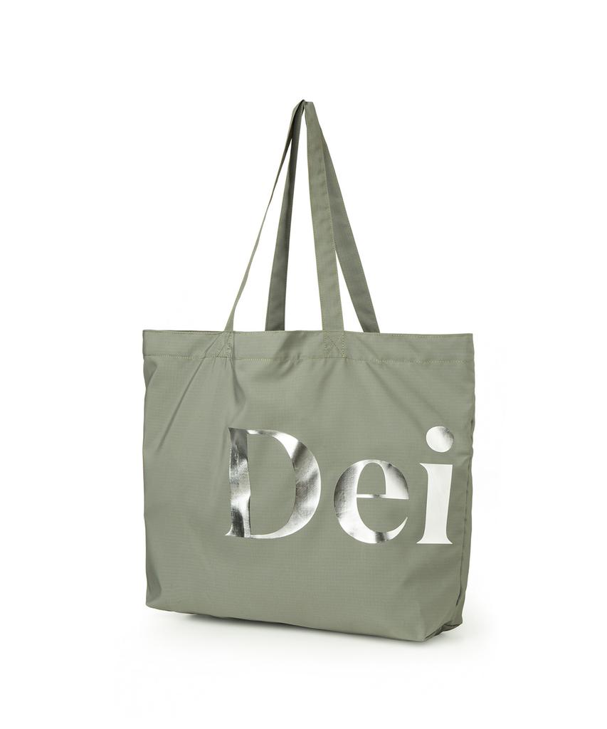 Deinet Point Logo Shoulder Big Bag In Khaki
