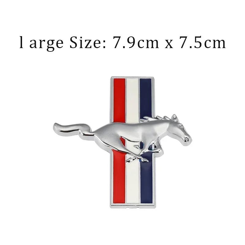 1pc Car Side Emblem Badge Stickers Trunk Decal for Ford Mustang GT 350 370 500 Shelby Cobra Mondeo Focus 2 3 F-150 Fiesta Kuga