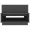 Vidaxl Stolik Kawowy, Szary, 80X55X40,5 Cm, Lite Drewno Sosnowe