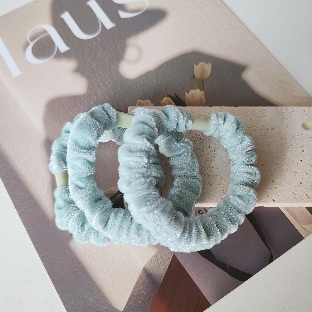 3pc Cute Solid Velvet Ponytail Holder Elegant Hair Tie Elastic Hairbands Hair Rope for Women Girls Kids Holiday Hair Accessories