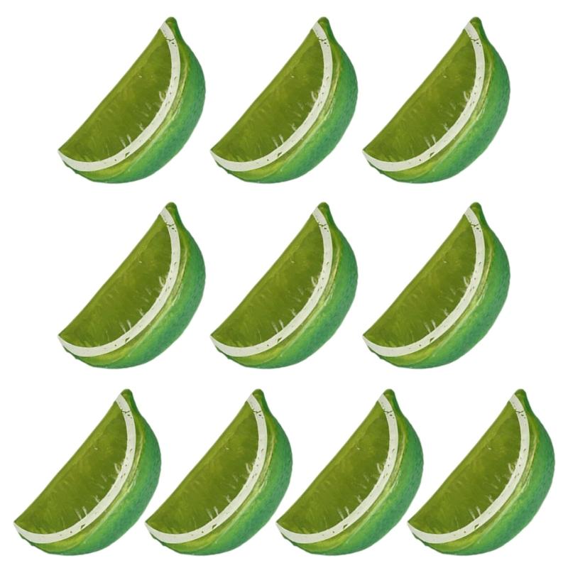 Set of 10 Artificial Lemon Block Lemon Model for Photography House Kitchen Plastic Fruit Fun and Natural Beauty