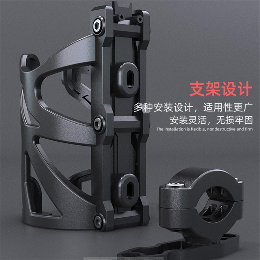 New 1 x Black Motorcycle Cup Drink Holder for ATV Dirt Water Motor Bike Bottle Mount