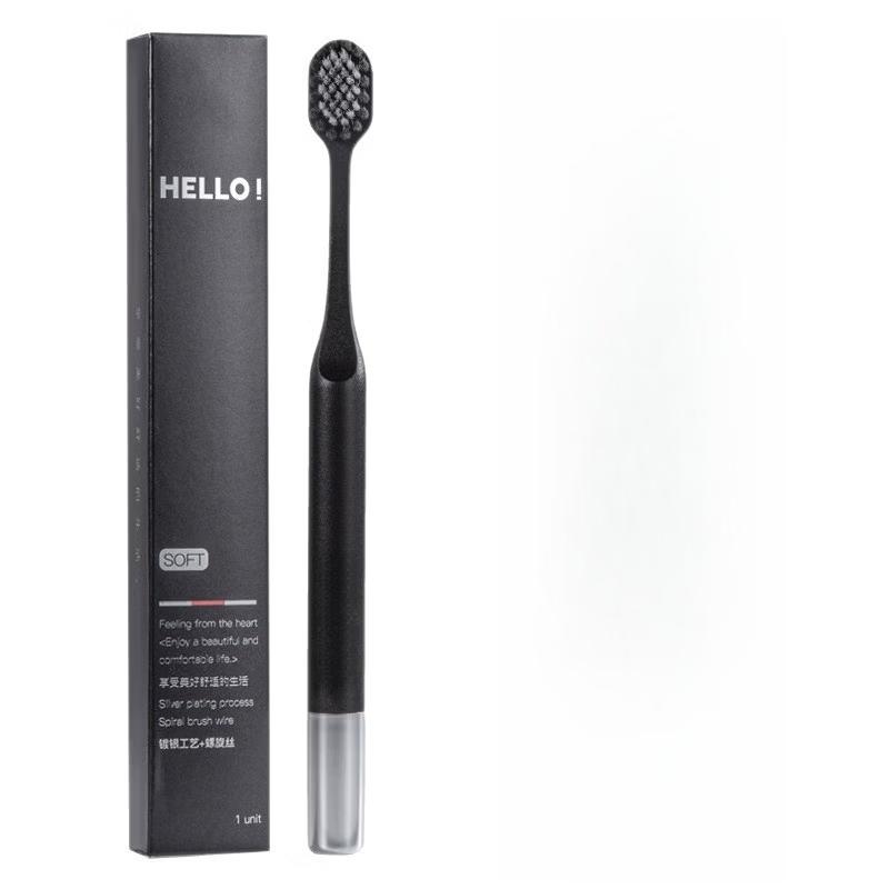 NuFeng Wide-Head Silver-Plated Spiral Bristle Soft Toothbrush
