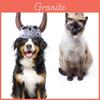 Schattige Halloween-hoofdband voor huisdieren met koeienschedel en eenhoorn, perfect voor honden en katten.