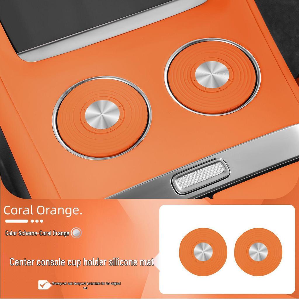 Anti-Slip Silicone Pad for Xiaomi YU7 Wireless Charger, Cup Holder, and Car Décor