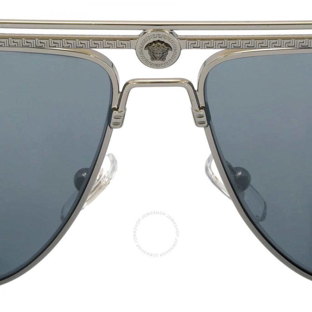 VerSace Light Grey Mirror Black Pilot Men S SunglaSSeS Ve2242 10016g 61