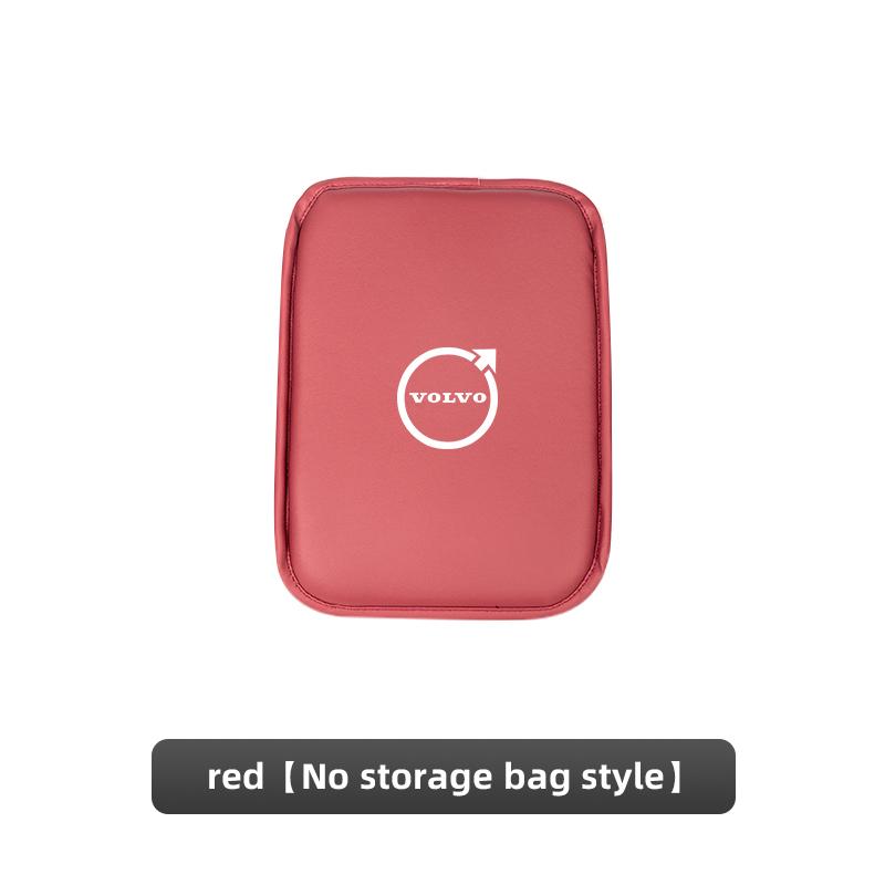 Volvo Car Logo Armrest Box Cushion Pad Auto Armrest Mat Leather Auto Interiors For Volvo V60 V40 XC90 S60 S40 XC60 V50 V70 S90