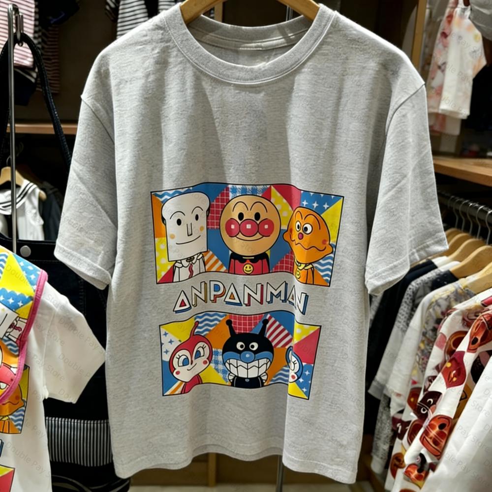 

AnimeAnpanUnisex T Shirt For Kids 2026 Summer Short Sleeve Cartoon Print Casual Tee Boys Girls Tops Unisexs Shirts Women tshirts S